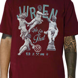 We On That Burgundy Tee