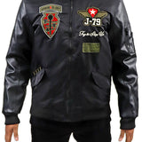 Honor & Glory Bomber Jacket, Death Before Dishonor Tee, Denim Jeans, and Trucker Hat Combo