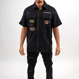 Honor & Glory Button Up Shirt, Honor & Glory Denim Jean and Trucker Hat Combo