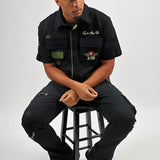 Honor & Glory Button Up Shirt, Honor & Glory Denim Jean and Trucker Hat Combo