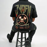 Honor & Glory Button Up Shirt, Death Before Dishonor Tee, Denim Jean and Skully Cap Combo