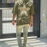 Star Of Life Olive Tee