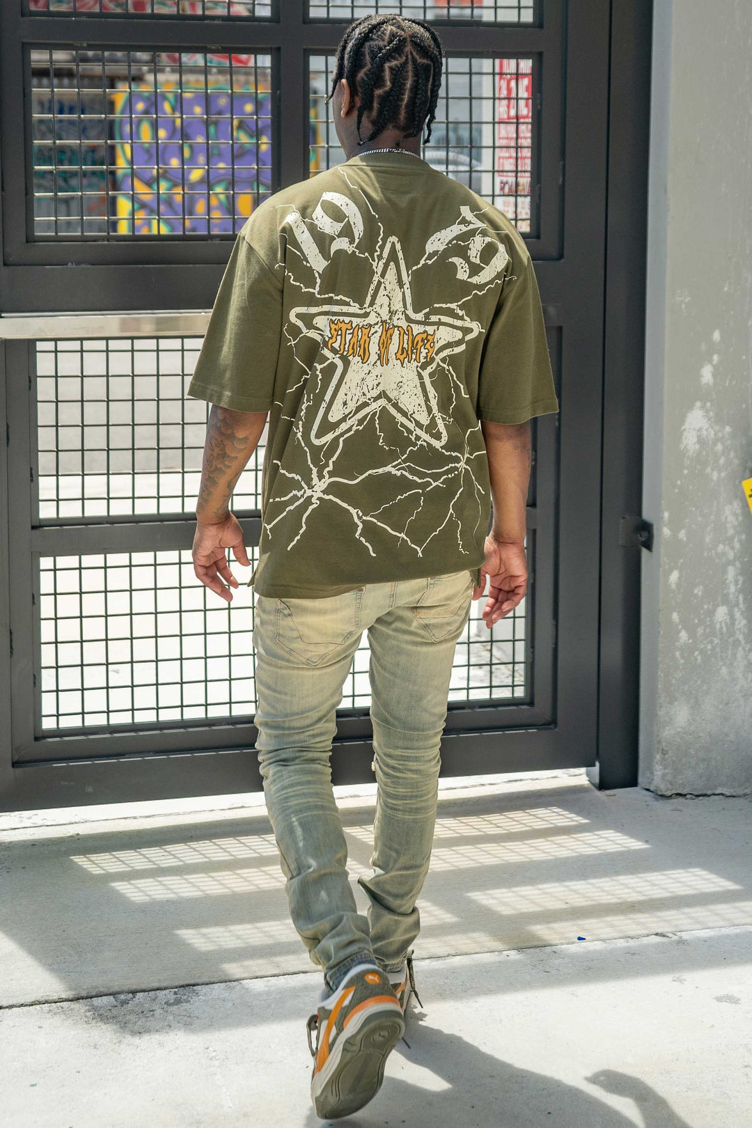 Star Of Life Olive Tee