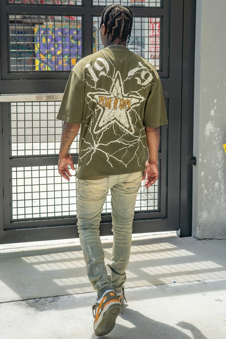 Star Of Life Olive Tee