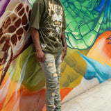 Star Of Life Olive Tee