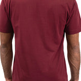 STRONGER TOGETHER EMBROIDERED BURGUNDY TEE