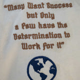 JUREN DON’T GAIN THE WORLD VINTAGE CREAM TEE