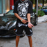 BLOCKING OUT THE BAD VIBES BLACK TEE