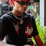 HEAVEN AND HELL TEE BLACK