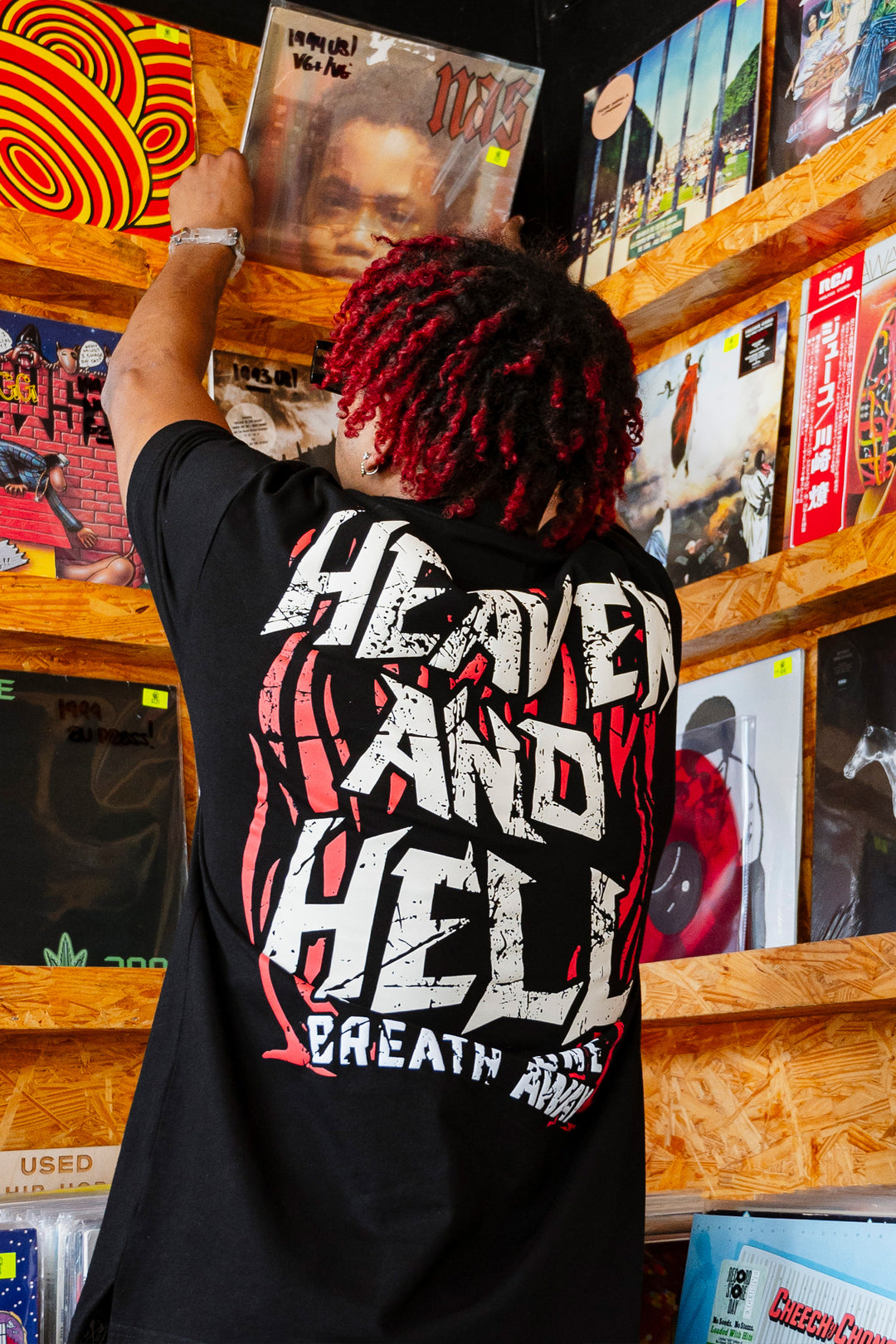 HEAVEN AND HELL TEE BLACK