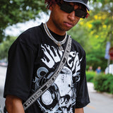 BLOCKING OUT THE BAD VIBES BLACK TEE