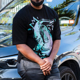JUREN THE GOAT HOLOGRAPHIC BLACK TEE