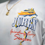 GRINDING EVERY SEASON WHITE TEE