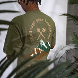 CHIP AT THE MOUNTAIN VINTAGE OLIVE TEE