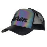 JUREN THE GOAT HOLOGRAPHIC TRUCKER HAT