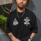 Don't Trust Words Black Tee