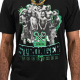 STRONGER TOGETHER EMBROIDERED TEE BLACK