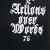 Don't Trust Words Black Tee