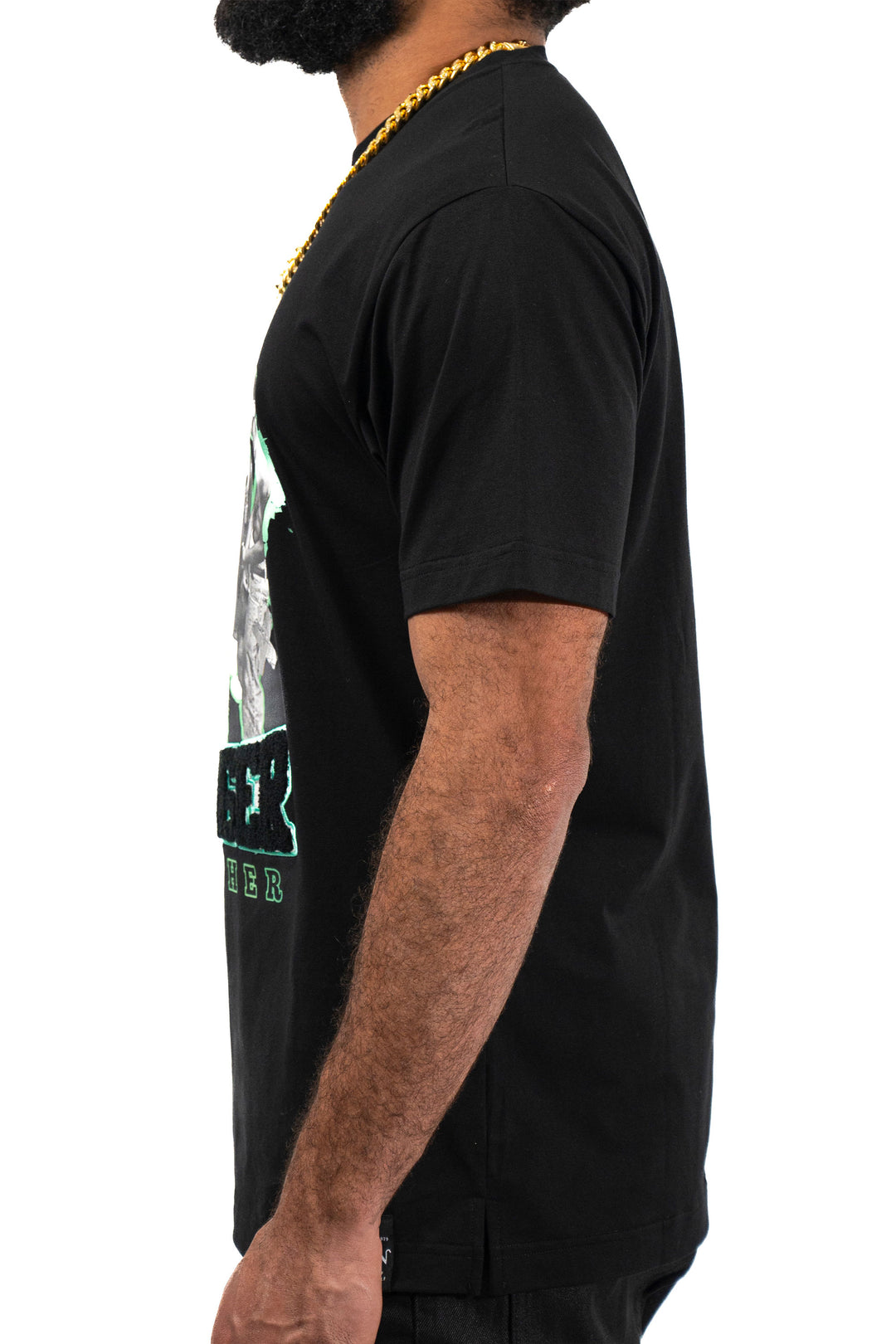 STRONGER TOGETHER EMBROIDERED TEE BLACK