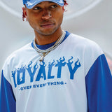 JUREN LOYALTY OVER EVERYTHING WHITE ROYAL TEE