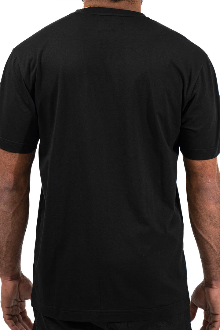 STRONGER TOGETHER EMBROIDERED TEE BLACK