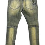 Blue Viscose Wash Denim Jean