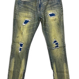 Blue Viscose Wash Denim Jean