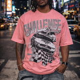 Challenge Yourself Pink Shirt - Rhinestones