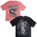 Challenge Yourself Pink Shirt and Beware Black Shirt Combo