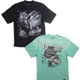 Born to Burn Washed Black Shirt and Juren Mindset Mint Shirt Combo