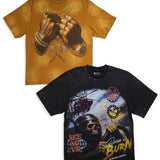 Pressure Makes Kings Brown Shirt and Born to Burn Black Shirt Combo