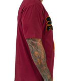Stay Focused King Burgundy Tee