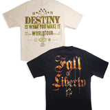 Destiny Cream Shirt and Fall Of Liberty Black Shirt Combo