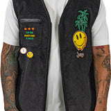 All Smiles Corduroy Zip Vest