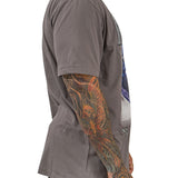 ALPHA WOLF CHENILLE GREY TEE