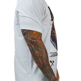 ALPHA WOLF CHENILLE WHITE TEE