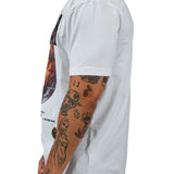 ALPHA WOLF CHENILLE WHITE TEE