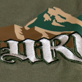CHIP AT THE MOUNTAIN VINTAGE OLIVE TEE