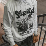 Silence White Hoodie