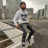 Silence White Hoodie
