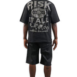 Risk It All Black Shirt
