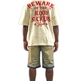 Beware Of The Blood Suckers Cream Shirt