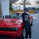 No Monkey Business Black Tee