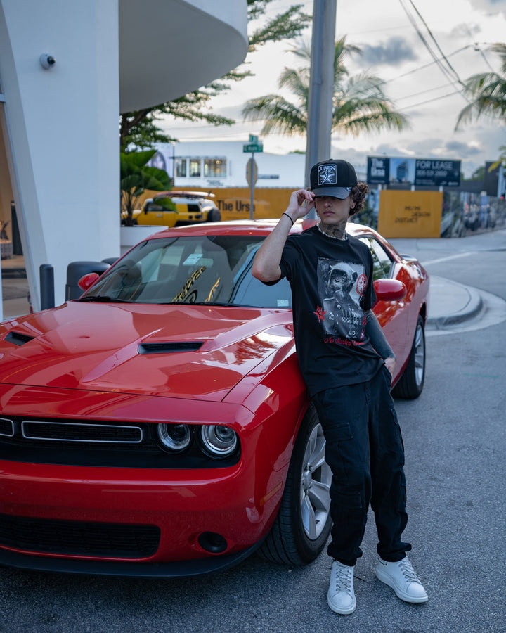 No Monkey Business Black Tee