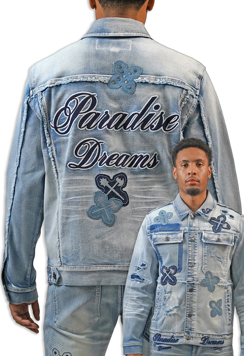 All Denim Jacket Paradise Dream Patch
