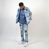 Paradise Dream Denim Jacket, Denim Jeans and Denim Hat Combo