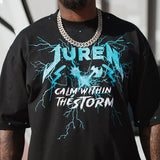 Calm Within The Storm Shirt, Sweat Pants and Trucker Hat Combo Black (Shoes Not Included)