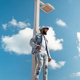 Paradise Dream Denim Jacket, Denim Jeans and Denim Hat Combo