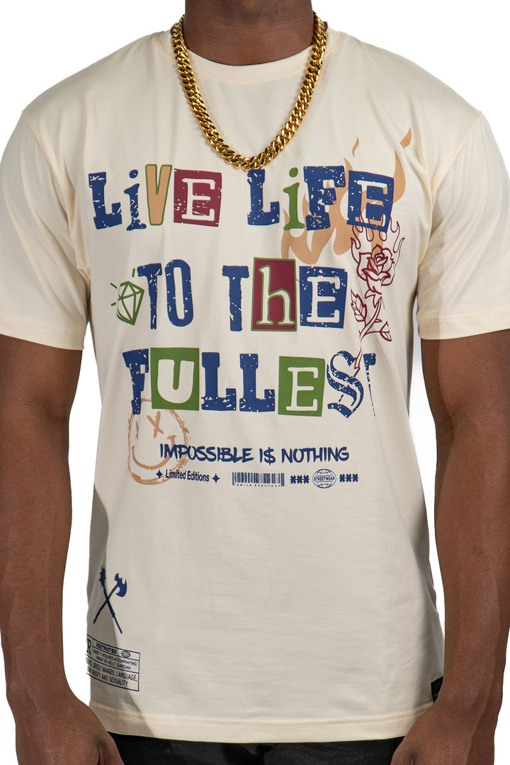 Live Life To The Fullest Natural Tee