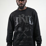 Juren Forever Black Crewneck, Jeans and Trucker Hat Combo